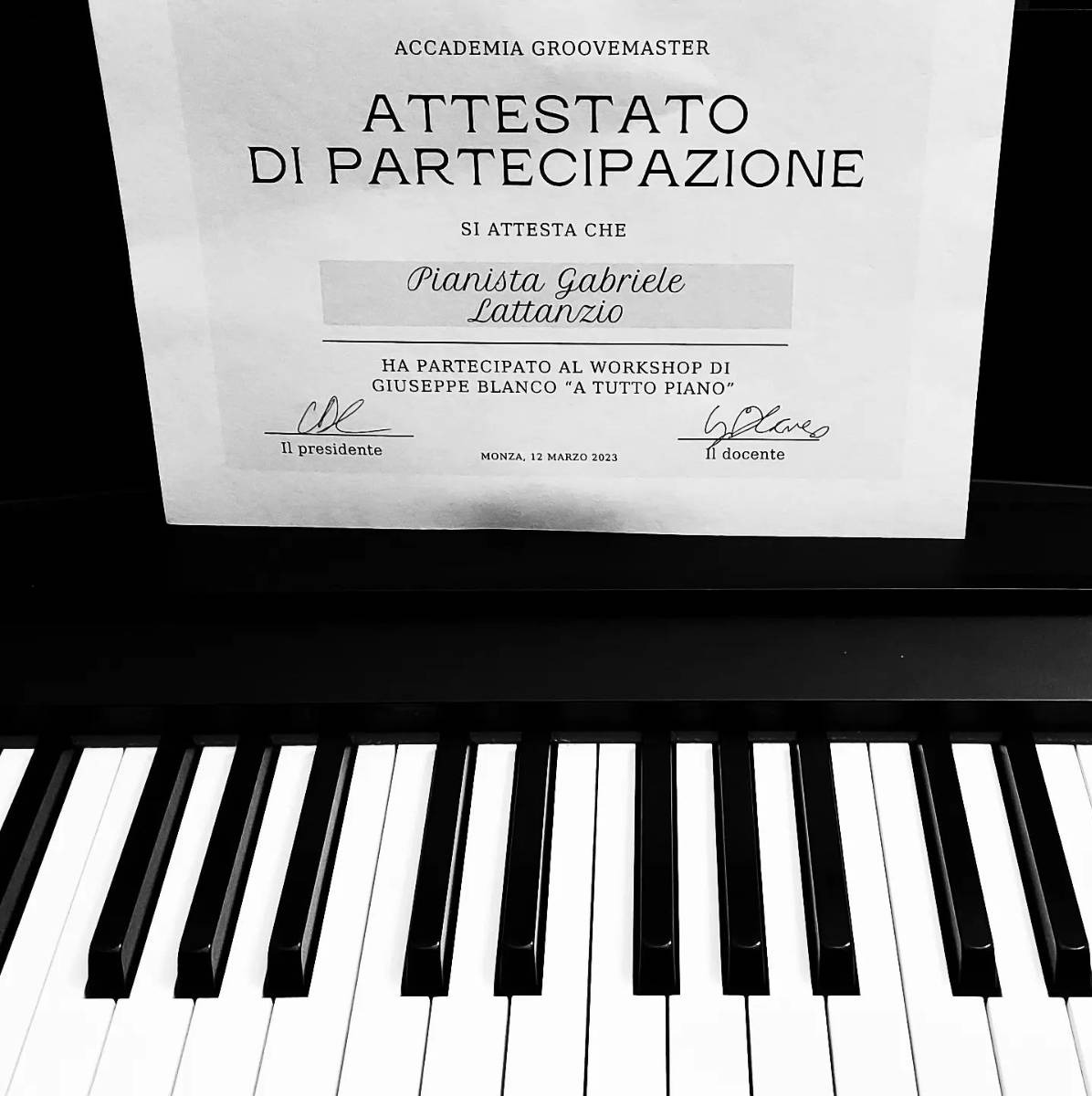 Pianista Gabriele Lattanzio