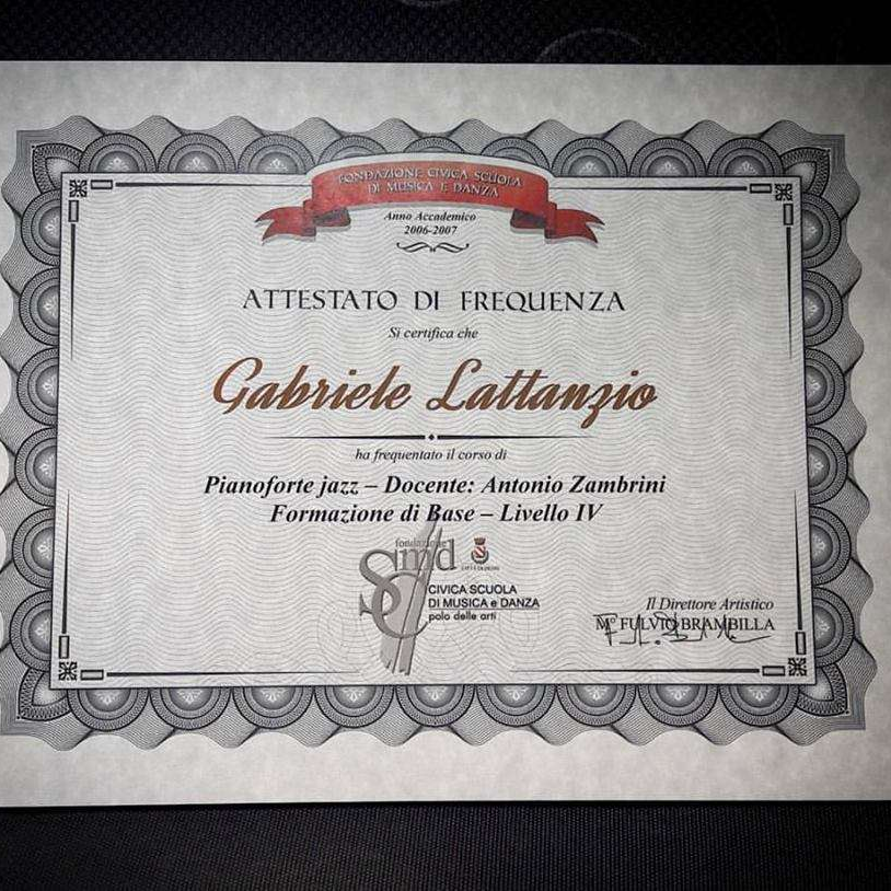 Pianista Gabriele Lattanzio